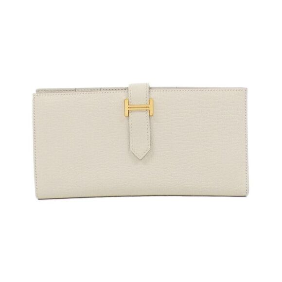 Hermes Béarn Soufflet Chèvre Long Wallet - Picture 1 of 10